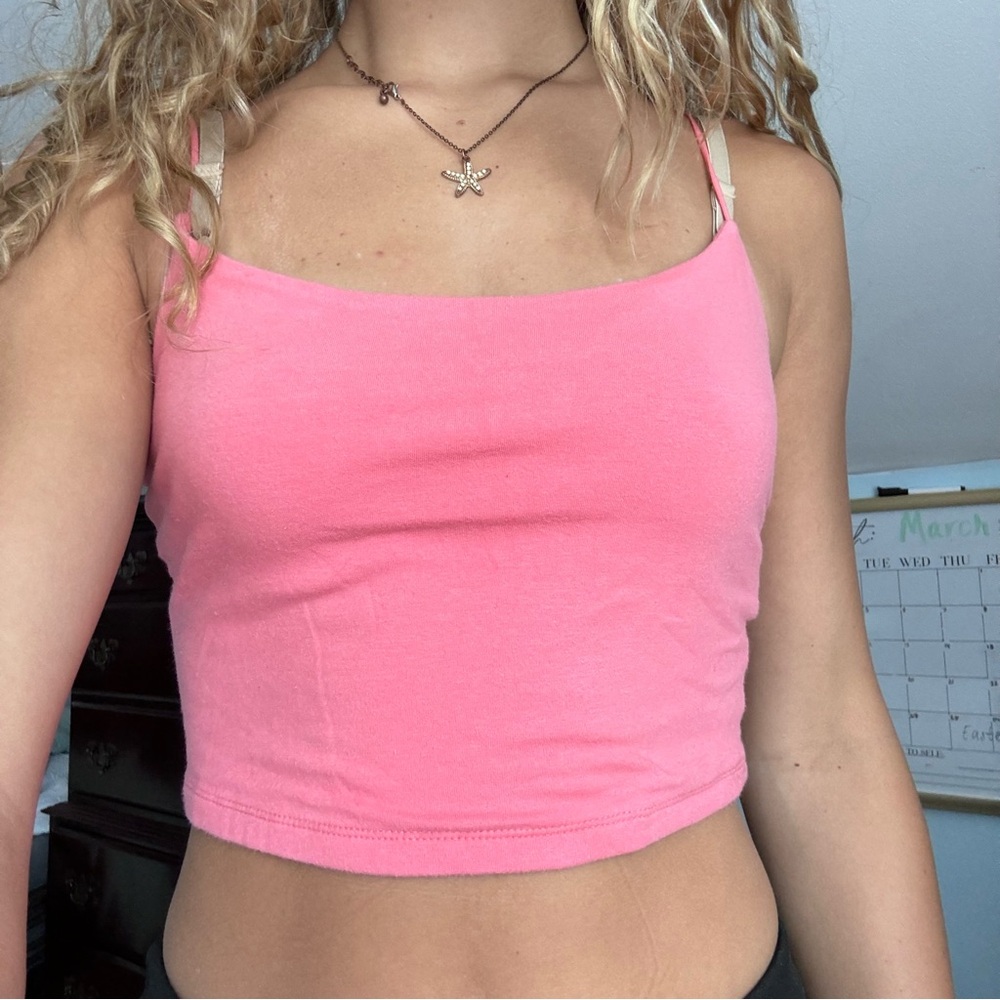 Aeropostale Cropped Spaghetti String Tank